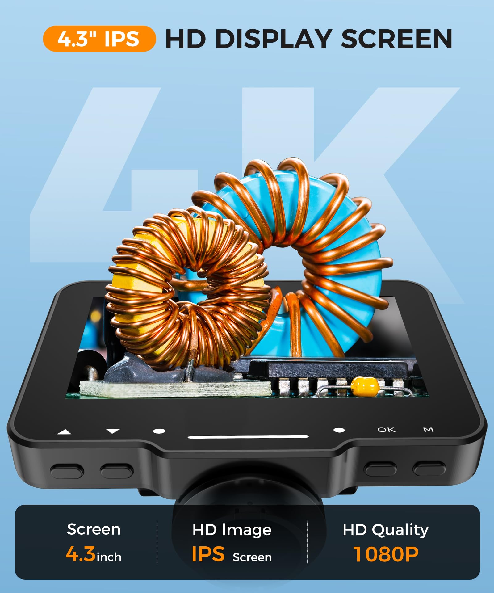 PalliPartners Digital Microscope for Coins with Light HD Screen