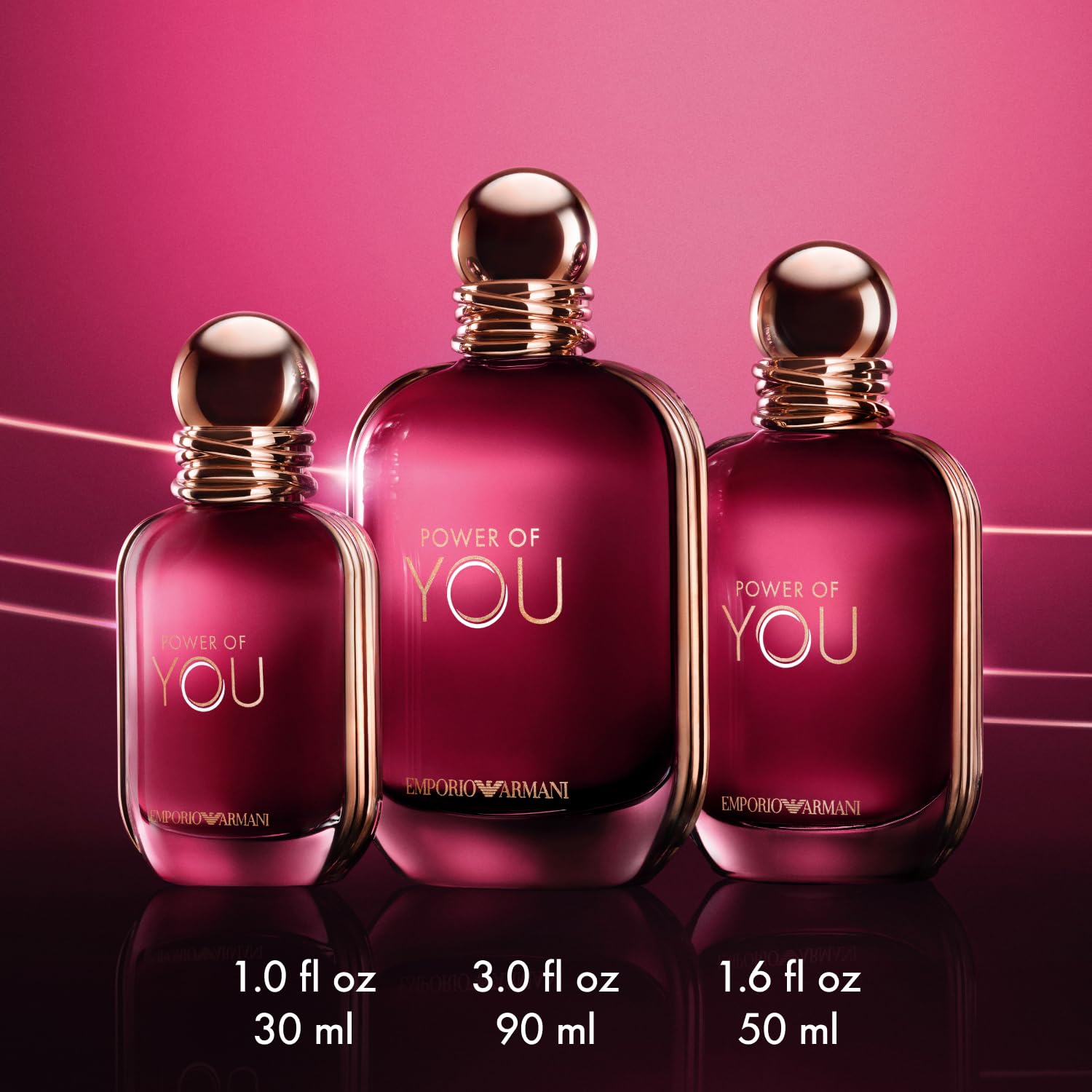 Armani Beauty - Power of You - Long Lasting Women's Perfume - Fresh Fruity Floral Fragrance - With notes of Passion Fruit, Frangipani Accord & Vanilla -1.7 Fl Oz