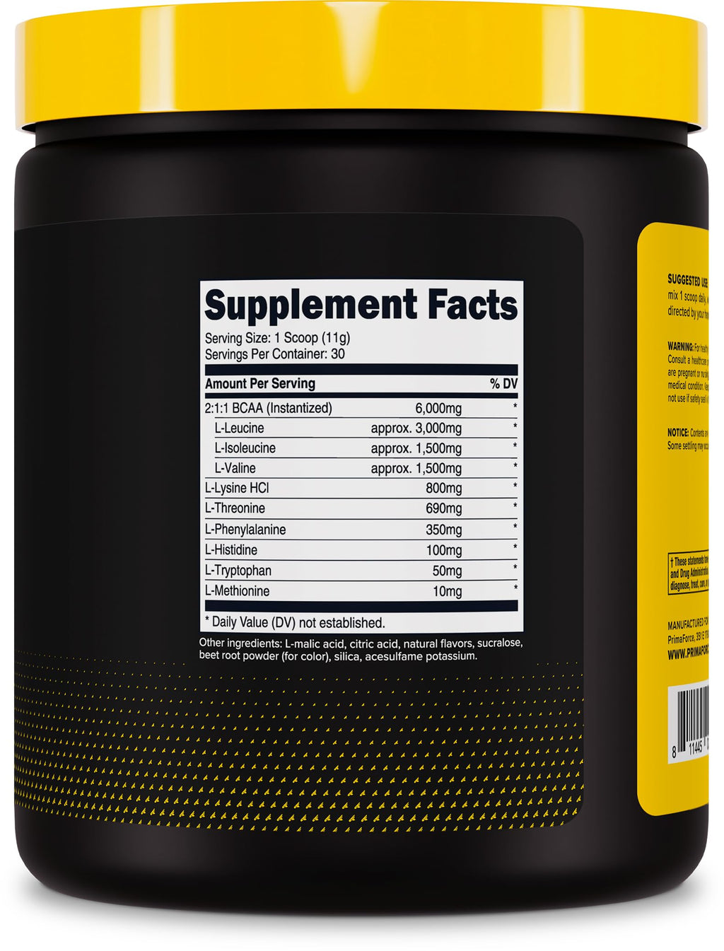 Primaforce EAA Powder (30 Servings, Fruit Punch Flavor) | Essential Amino Acids for Pre/Intra Workout and Recovery - Non-GMO and Gluten Free