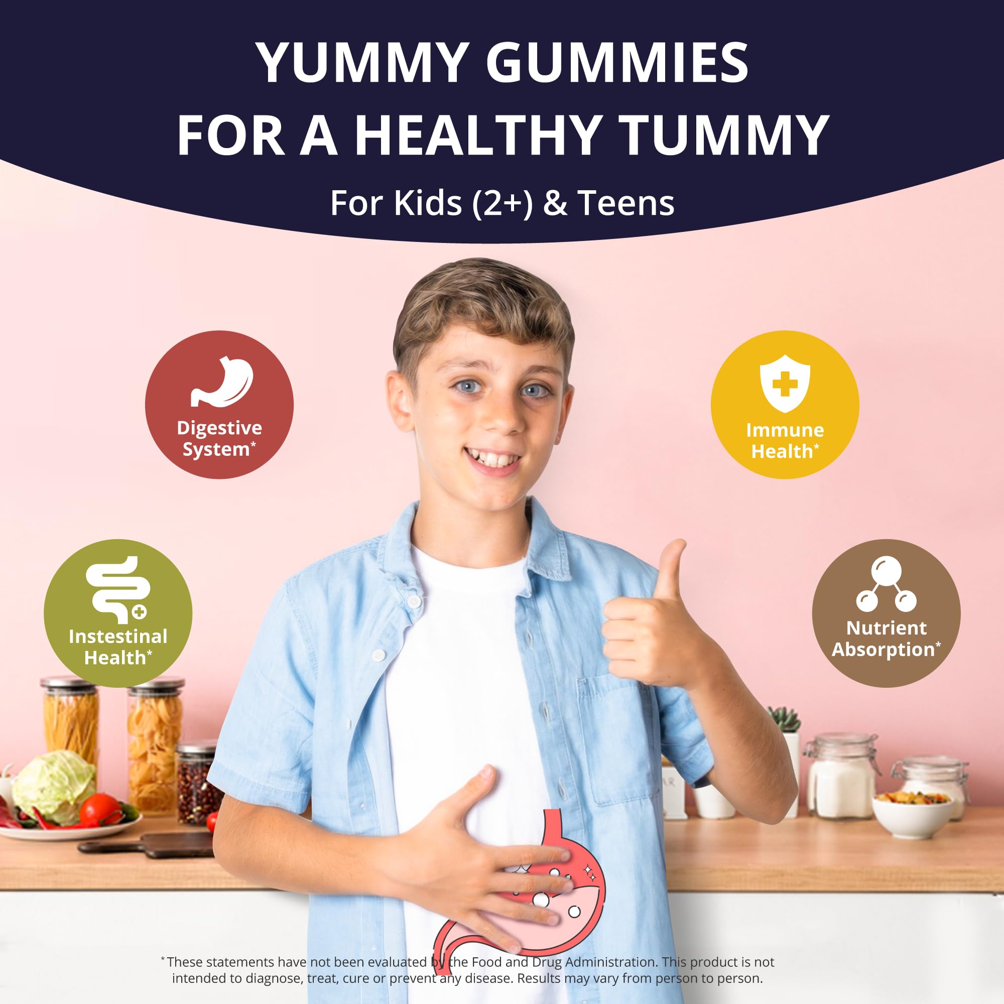NuBest 3X Power Gummies Bundle Tall Gummies, Omega 3 Gummies & Probiotic Gummies for Bone Strength, Brain Growth, Eye Health, Gut Health & Immunity