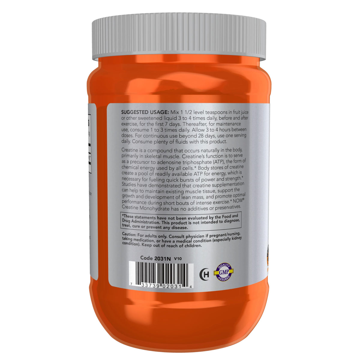 NOW Sports, Creatine Monohydrate Powder, Muscel Fuel*, 21.2 oz
