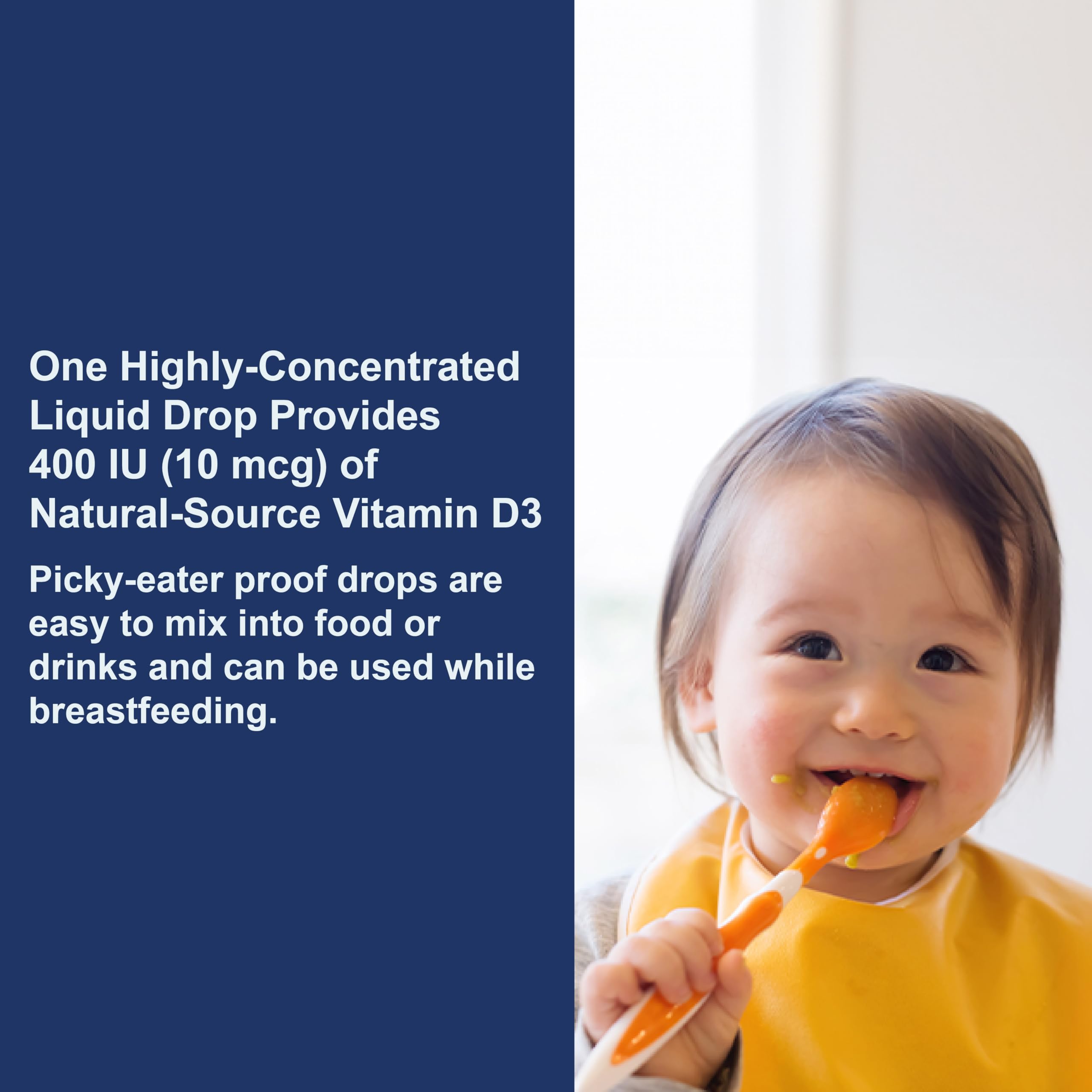 Carlson Baby's Super Daily D3, Baby Vitamin D Drops, Vegetarian, 365 Drops