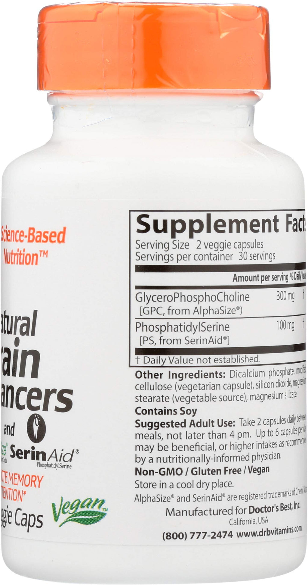 DOCTORS BEST Natural Brain Enhancers, 60 CT