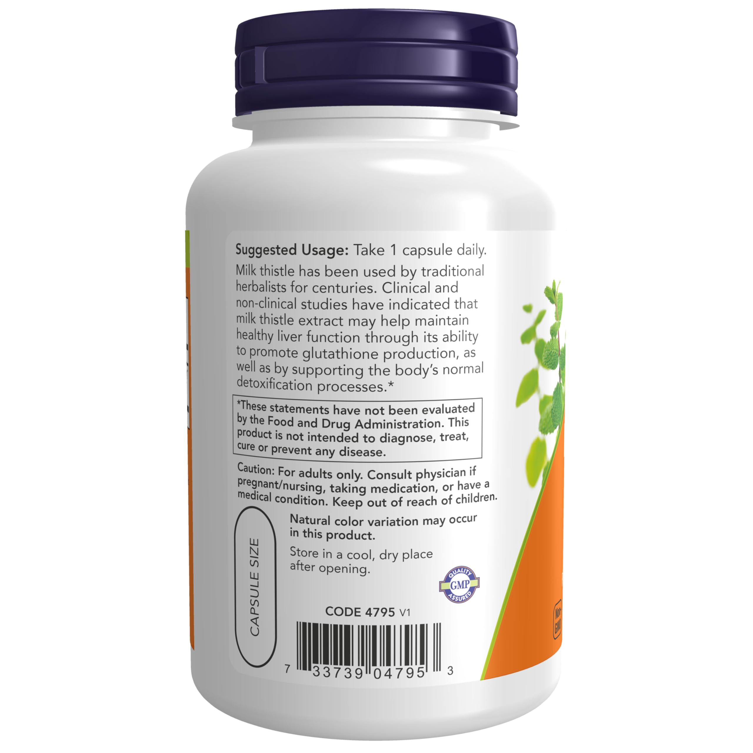 Now Foods Milk Thistle Extract 750 mg Silymarin (600 mg), Maximum Strength - 90 Veg Capsules
