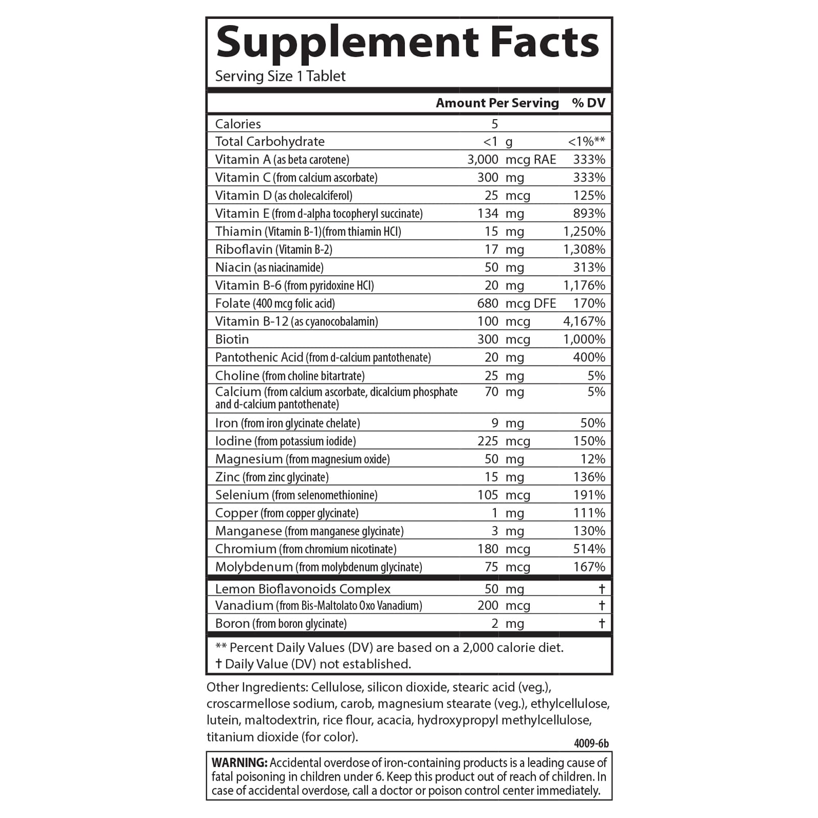 Carlson Super 1 Daily, Vegetarian Multiple Formula, 60 Tablets