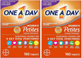 ONE A DAY Women’s Petites Multivitamin,Supplement with Vitamin A, C, D, E and Zinc for Immune Health Support, B Vitamins, Biotin, Folate (as folic Acid) & More,Tablet, 160 Count (Pack of 2)