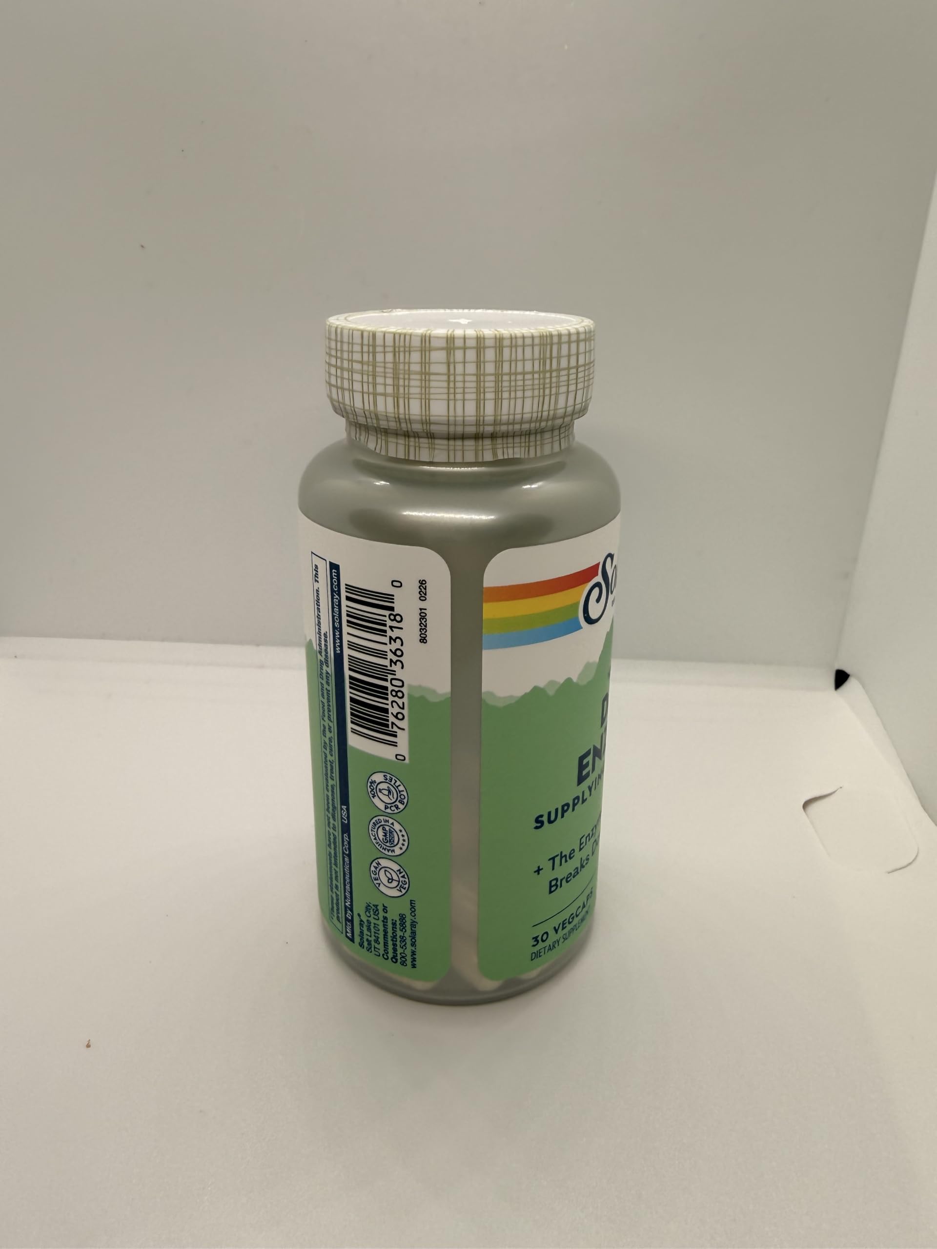 SOLARAY DAO Enzyme 60000 HDU, 30 VegCaps