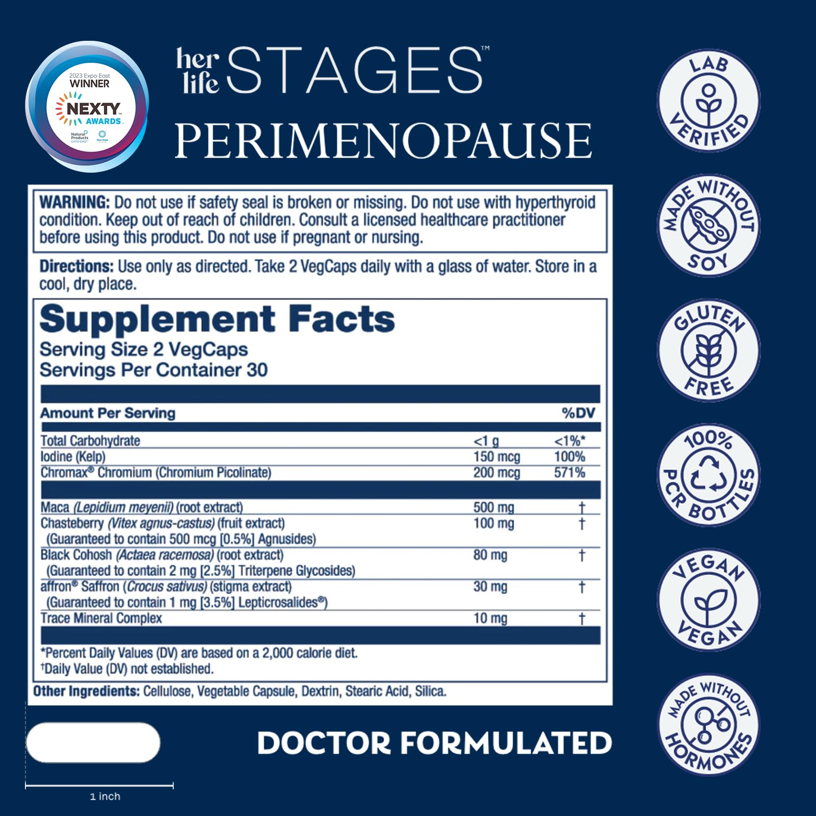 SOLARAY Perimenopause her Life Stages, 60 VegCaps