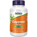 NOW Supplements, Cayenne (Capsicum annuum) 500 mg, 100 Veg Caps