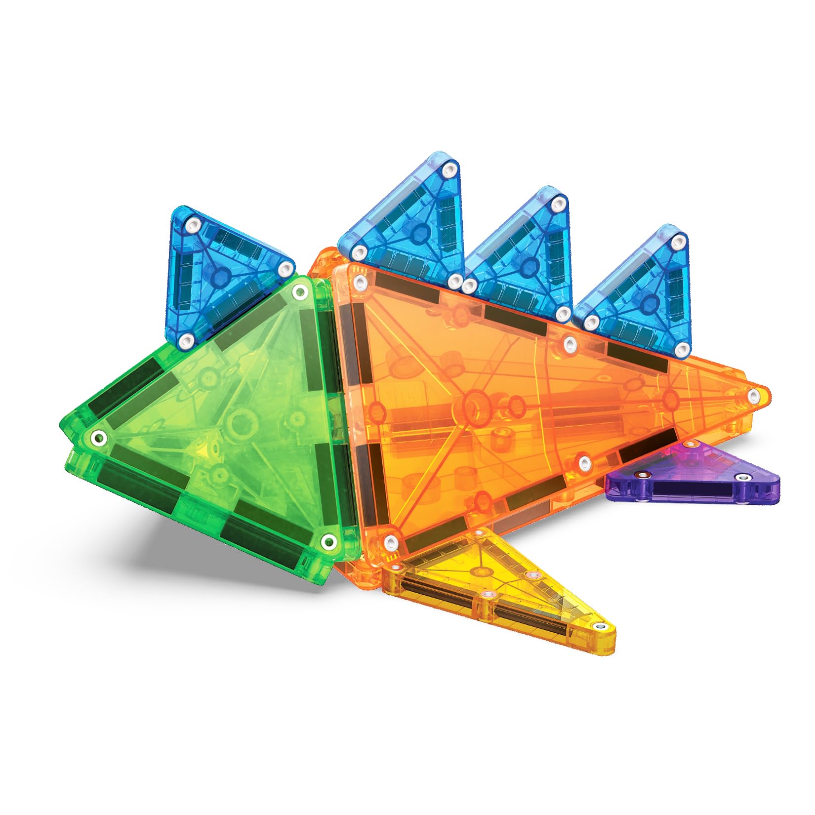 MAGNA-TILES® Combo 46-Piece Magnetic Construction Set, The Original Magnetic Building Brand