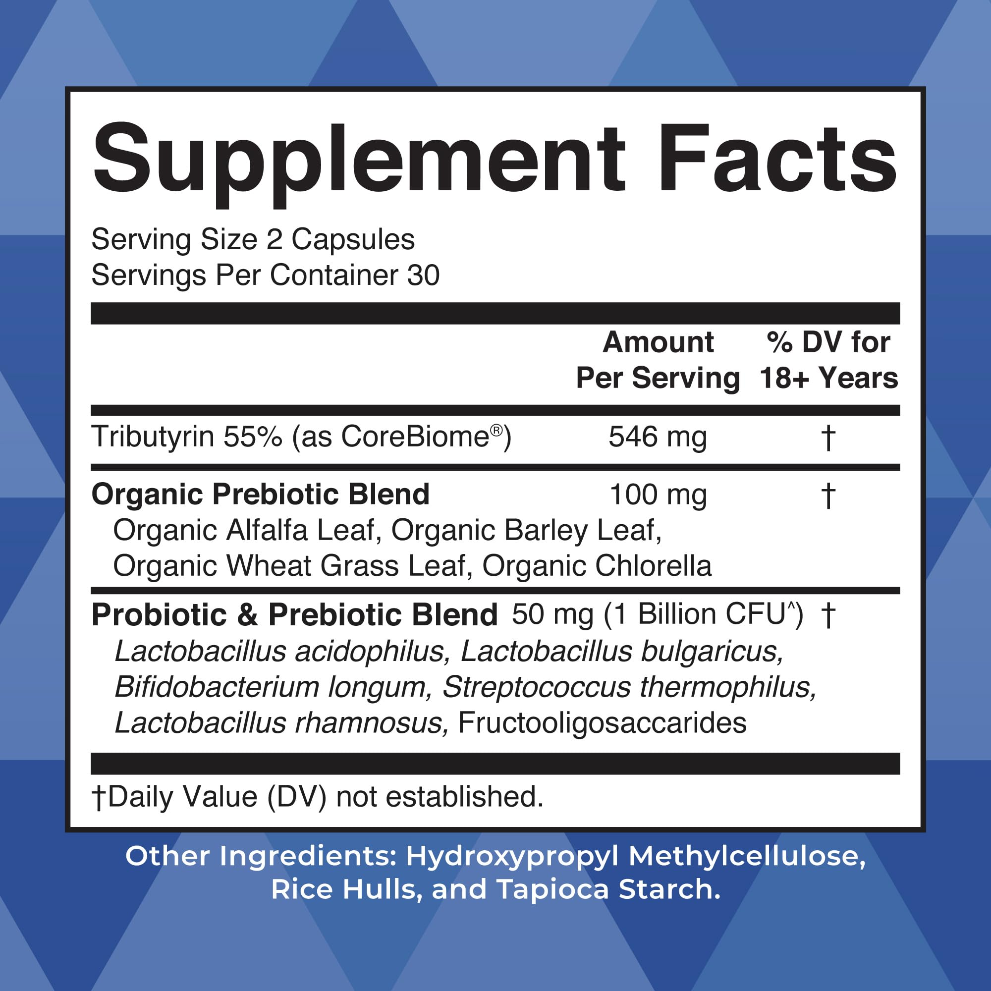 MARYRUTH'S Complete Gut Health+ Probiotic Capsules, with Post & Prebiotics