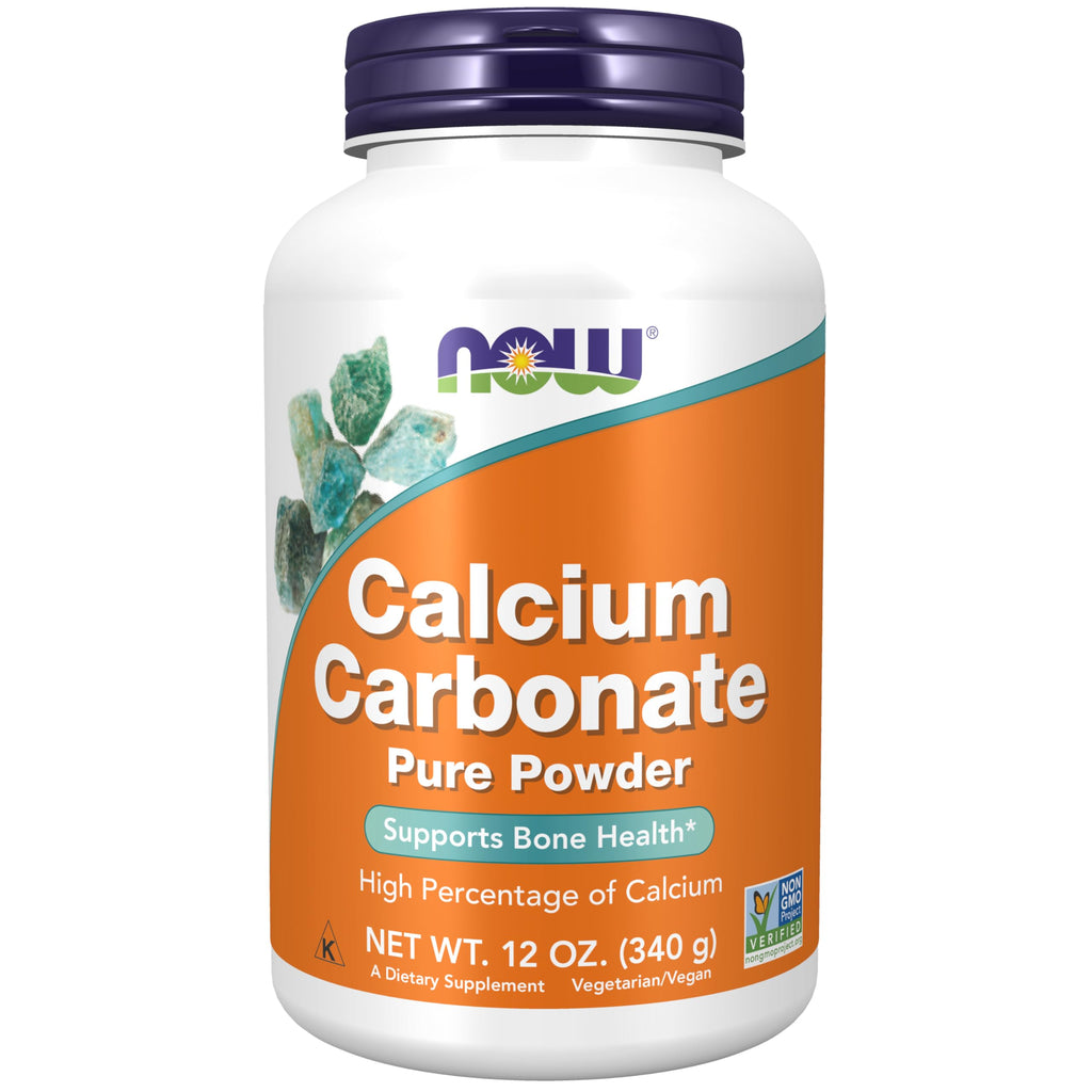 NOW Foods Supplements, Calcium Carbonate Powder, High Percentage of Calcium, 12-Ounce
