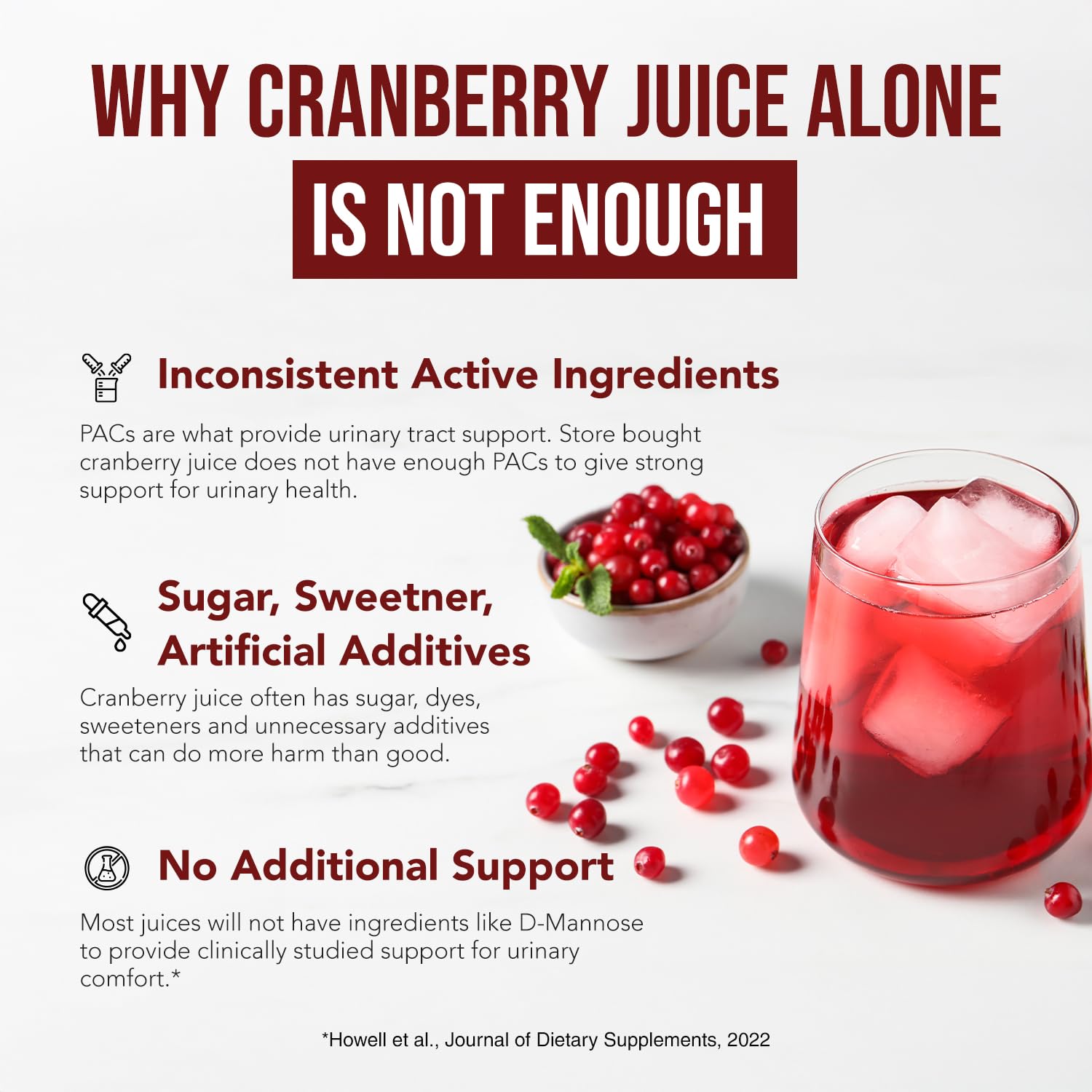 CranEaze®: Cranberry Pills for Women, 36mg PAC Supplement with D Mannose