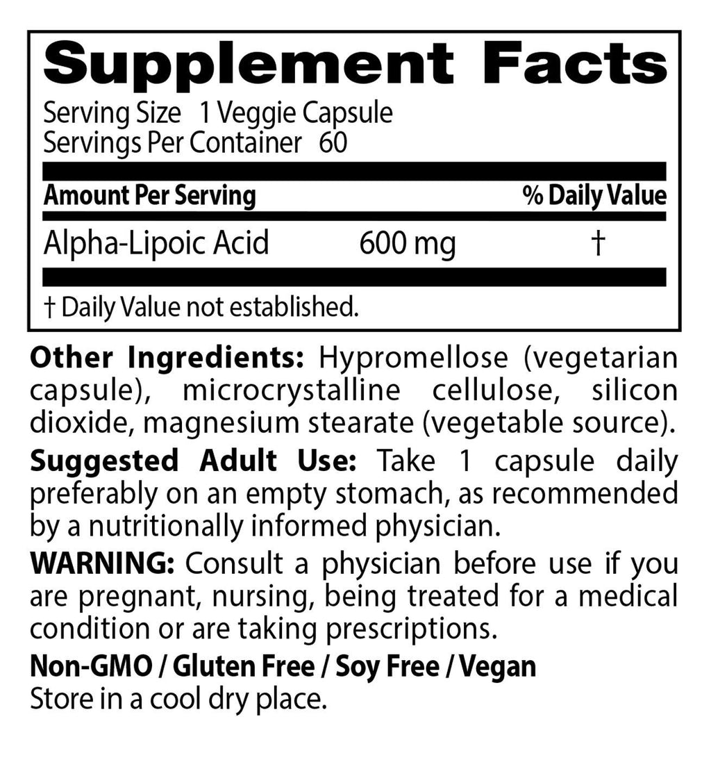 Doctor's BEST Best Alpha Lipoic Acid, 60 CT