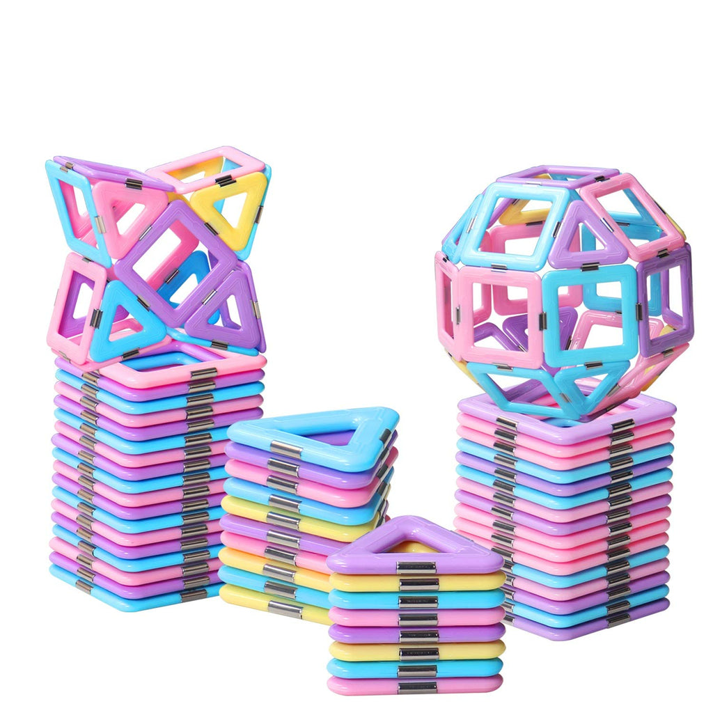 Tolnetr Magnetic Tiles Toys for 3 4 5 6 7 8+ Year Old Girls Boys Toddlers