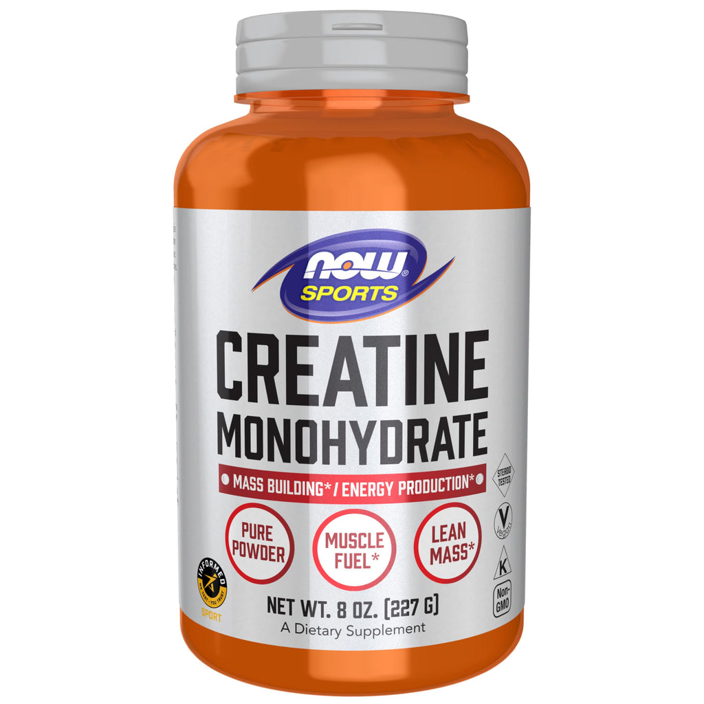 NOW Sports, Creatine Monohydrate Powder, Muscel Fuel*, 8 oz