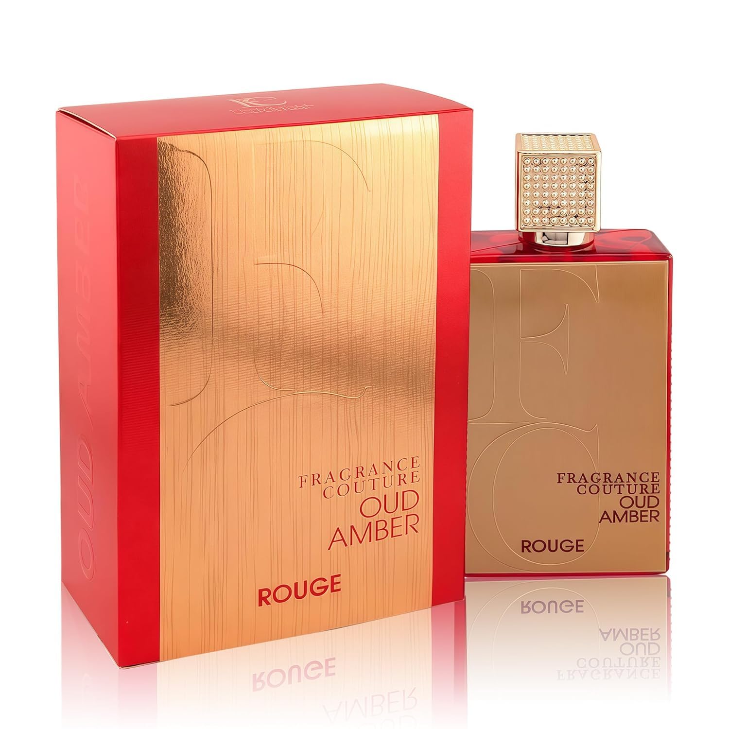 Oud Amber Rouge Unisex Perfume 100ml Eau de Parfum - Bold Spicy Amber Tobacco, Gourmand & Cedar Scent for Women & Men Daily Use