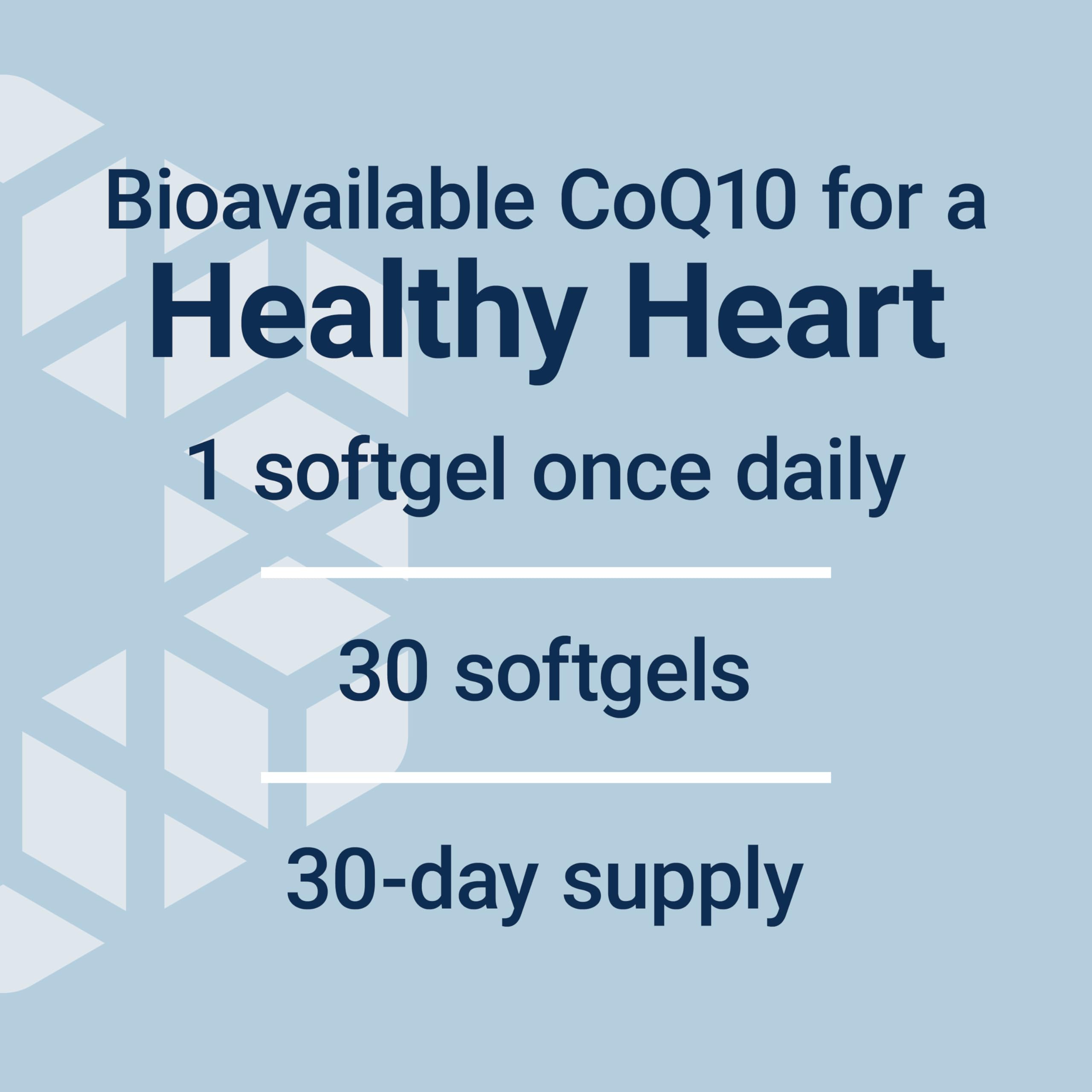 Life Extension Super Ubiquinol CoQ10 with Enhanced Mitochondrial Support™, Heart Health Supplement, Maximum Absorption, 100 mg, Non-GMO, Gluten-Free, 30 softgels