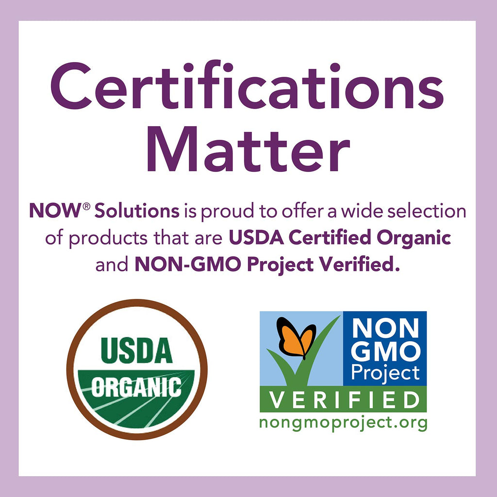 NOW Solutions, Organic Castor Oil, Multi-Purpose, 8 fl. oz