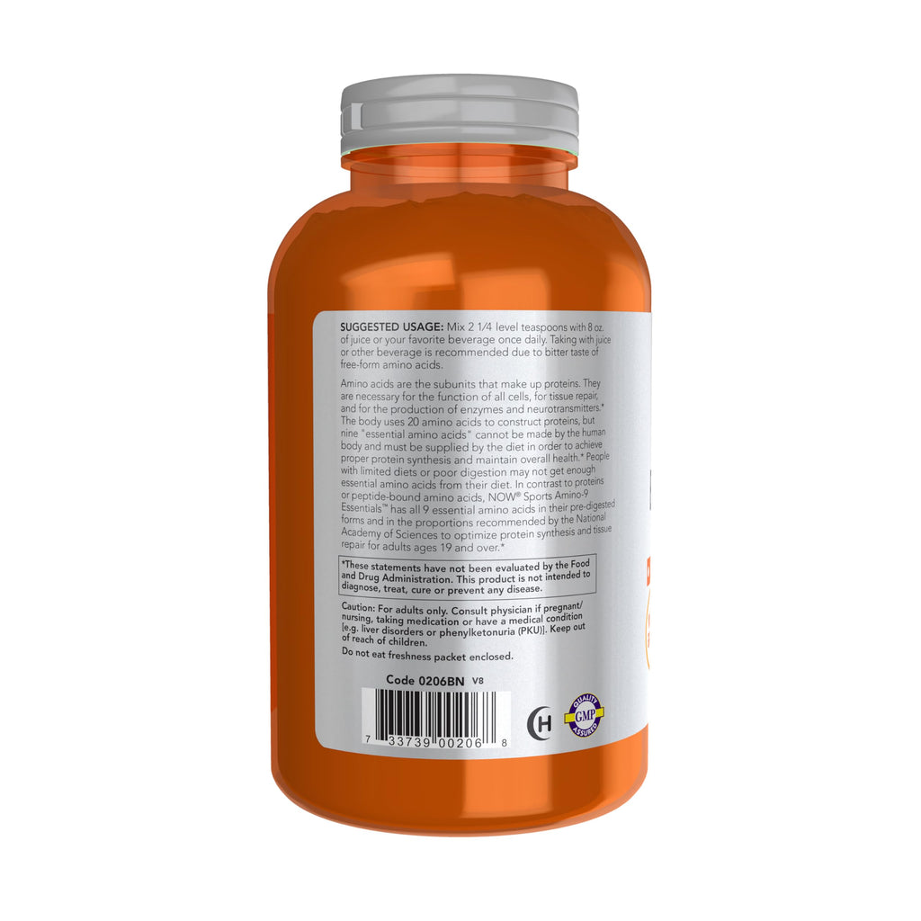 NOW Sports, Amino-9 Essentials™ Powder, Essential Amino Acids, 330g