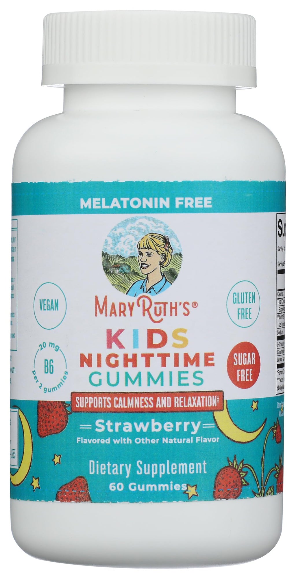 MARYRUTH'S Kids Nighttime Gummies for Ages 4+, No Melatonin, Sugar Free
