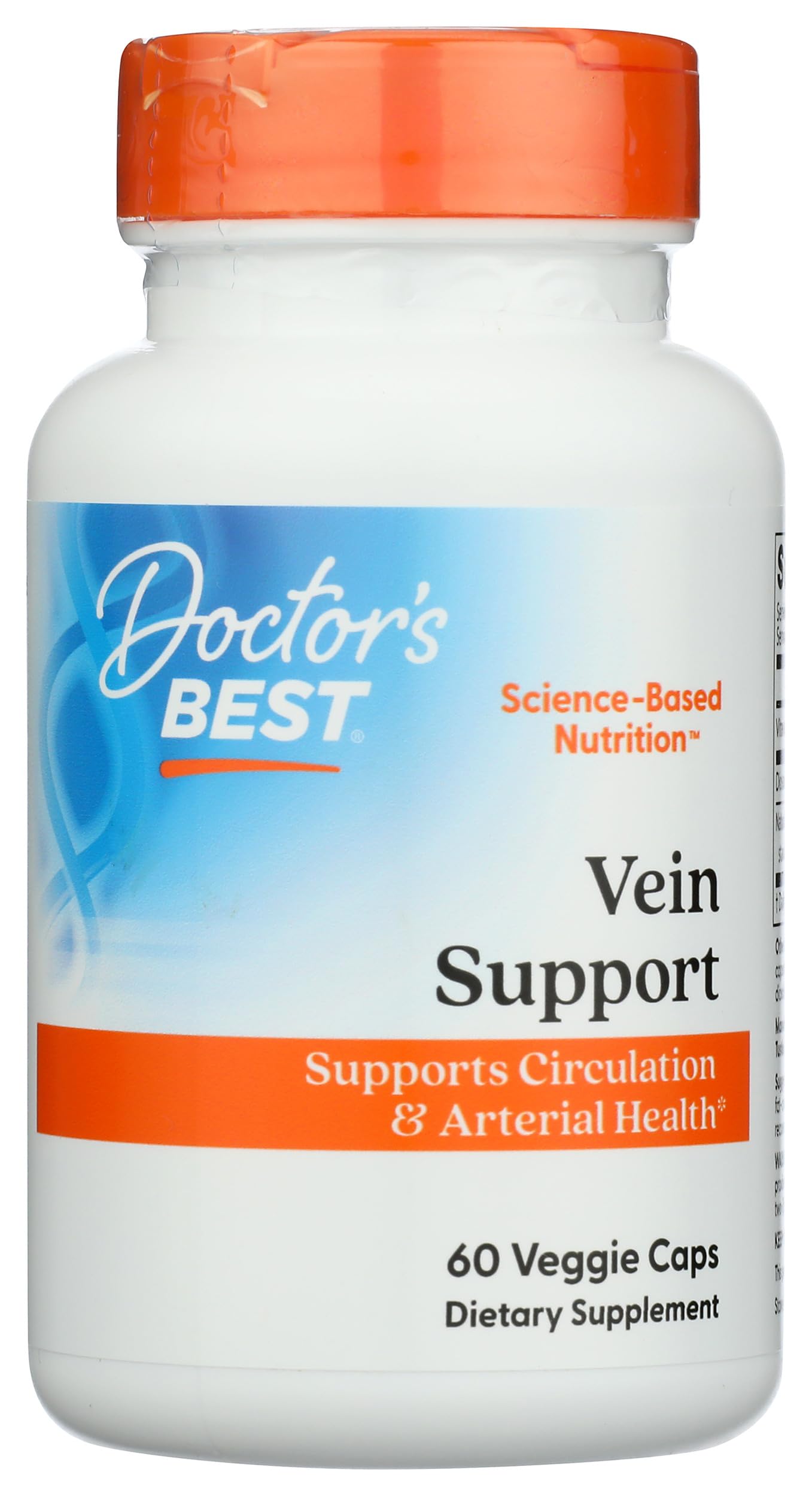 DOCTORS BEST Vein Support Featuring DiosVein & MenaQ7, 60 CT