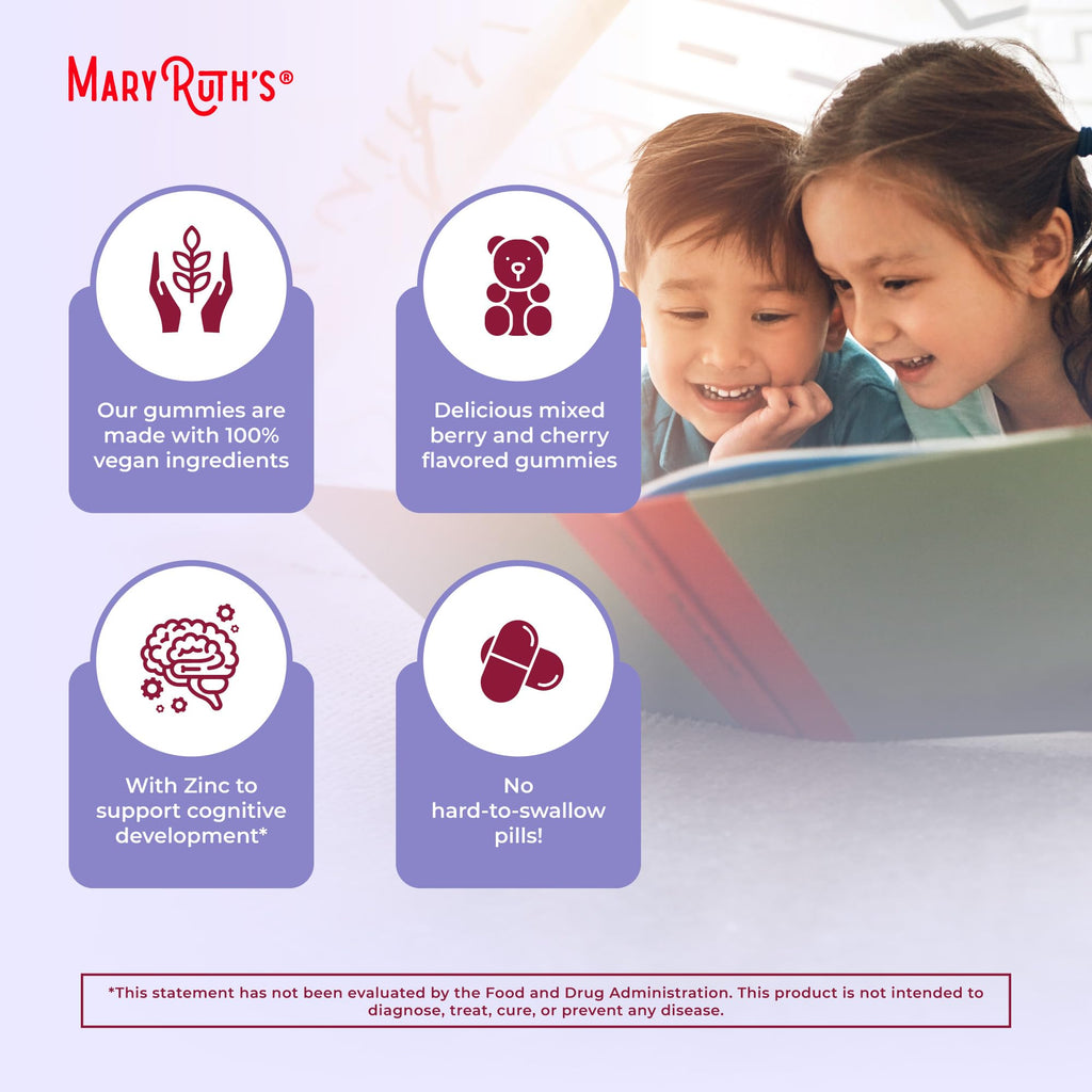 MARYRUTH'S USDA Organic Multivitamin Gummies, Ages 4+, Kids Vitamins, 60ct