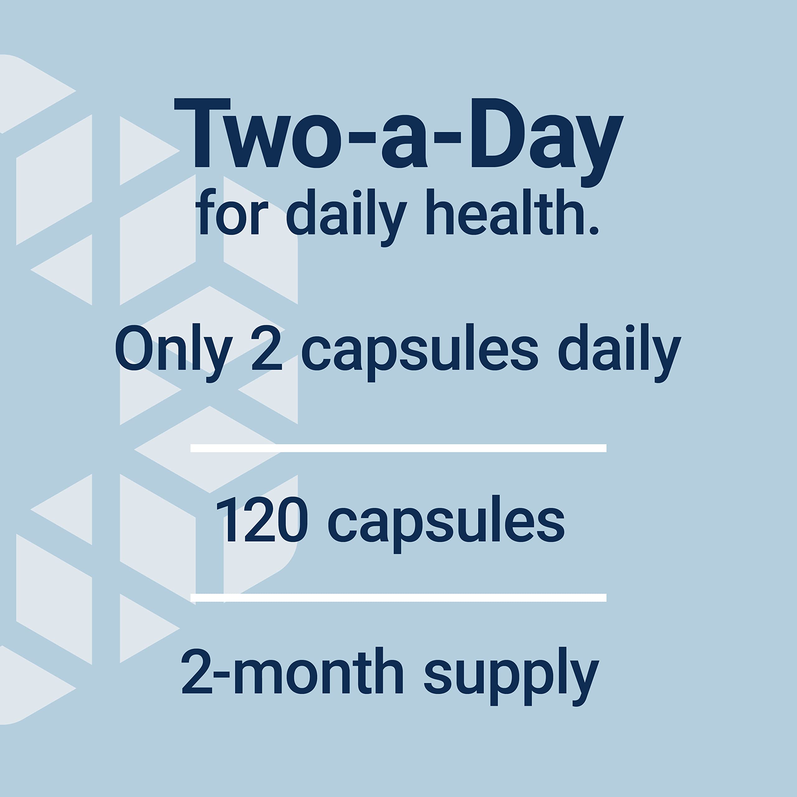 Life Extension Two-Per-Day Multivitamin, Vitamins B, C, D, zinc, Packed with Over 25 Vitamins, Minerals & extracts, Two-Month Supply, Non-GMO, Gluten-Free, 120 Capsules (Pack of 2)