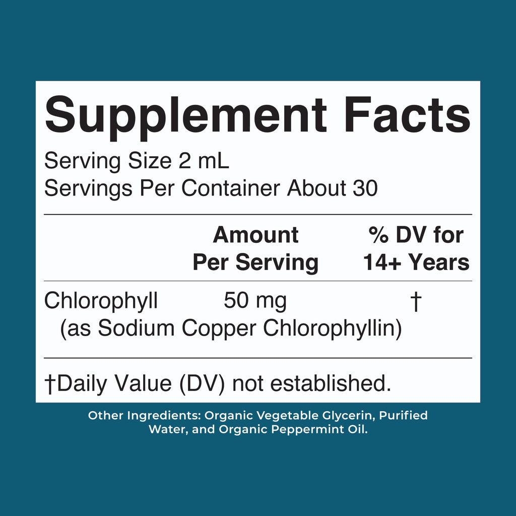 MaryRuth's Chlorophyll Liquid Drops, Delicious Minty Flavor, Vegan, 2 Fl Oz