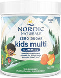 Nordic Naturals Zero Sugar Kids Multi Gummies, Ages 4+ - 120 Count