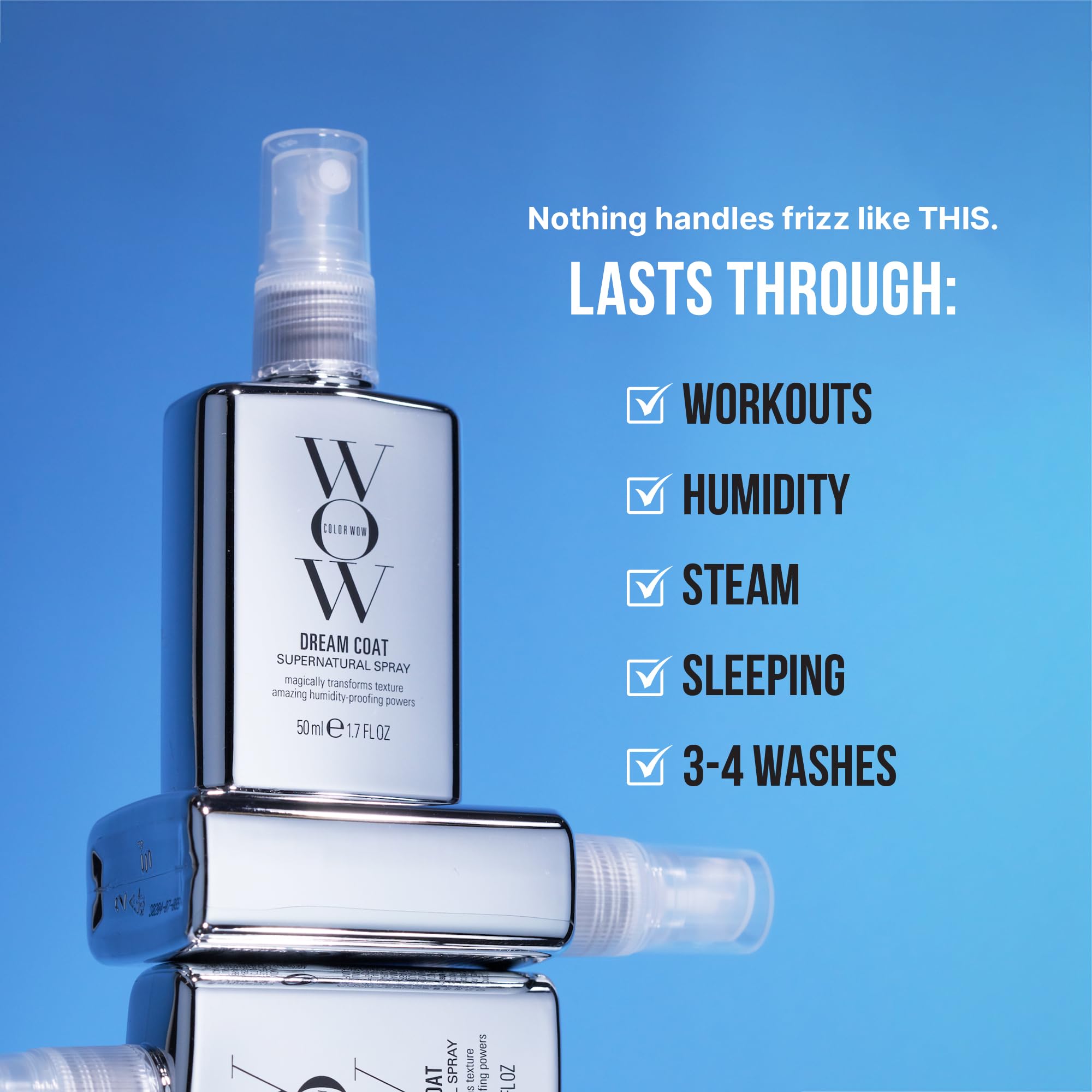 COLOR WOW Dream Coat – Anti-Humidity Frizz Control Spray for Glass Hair