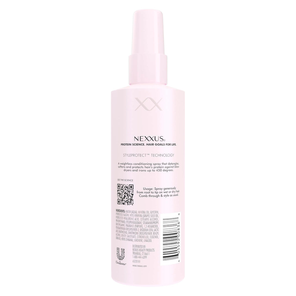 Nexxus Styling Heat Protectant Nourishing Prep & Protect Heat Defense Spray Heat Protection Spray Powered by Styleprotect Technology 6 oz