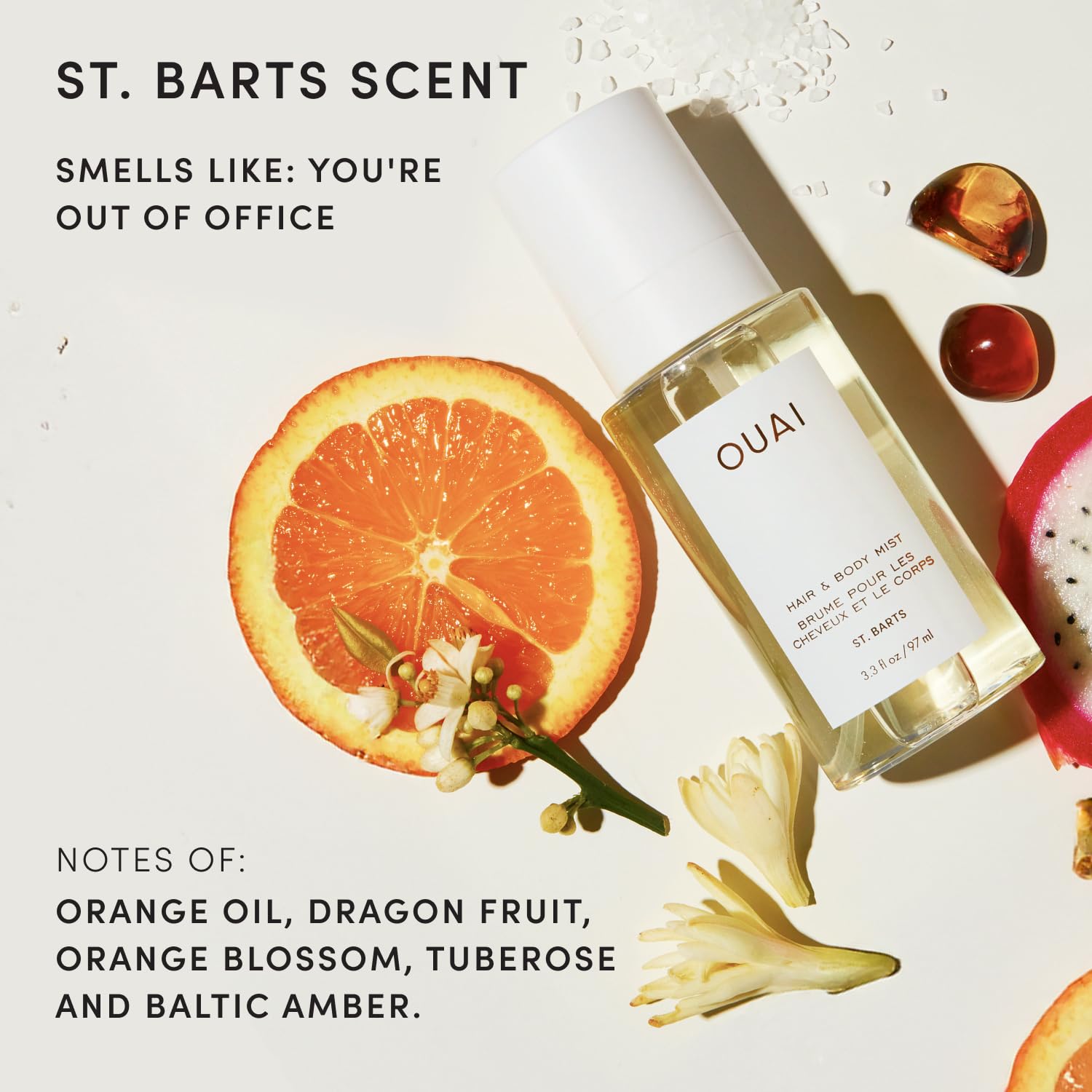 OUAI St. Barts Hair and Body Mist - Tropical-Scented Body Spray (3.3 oz)