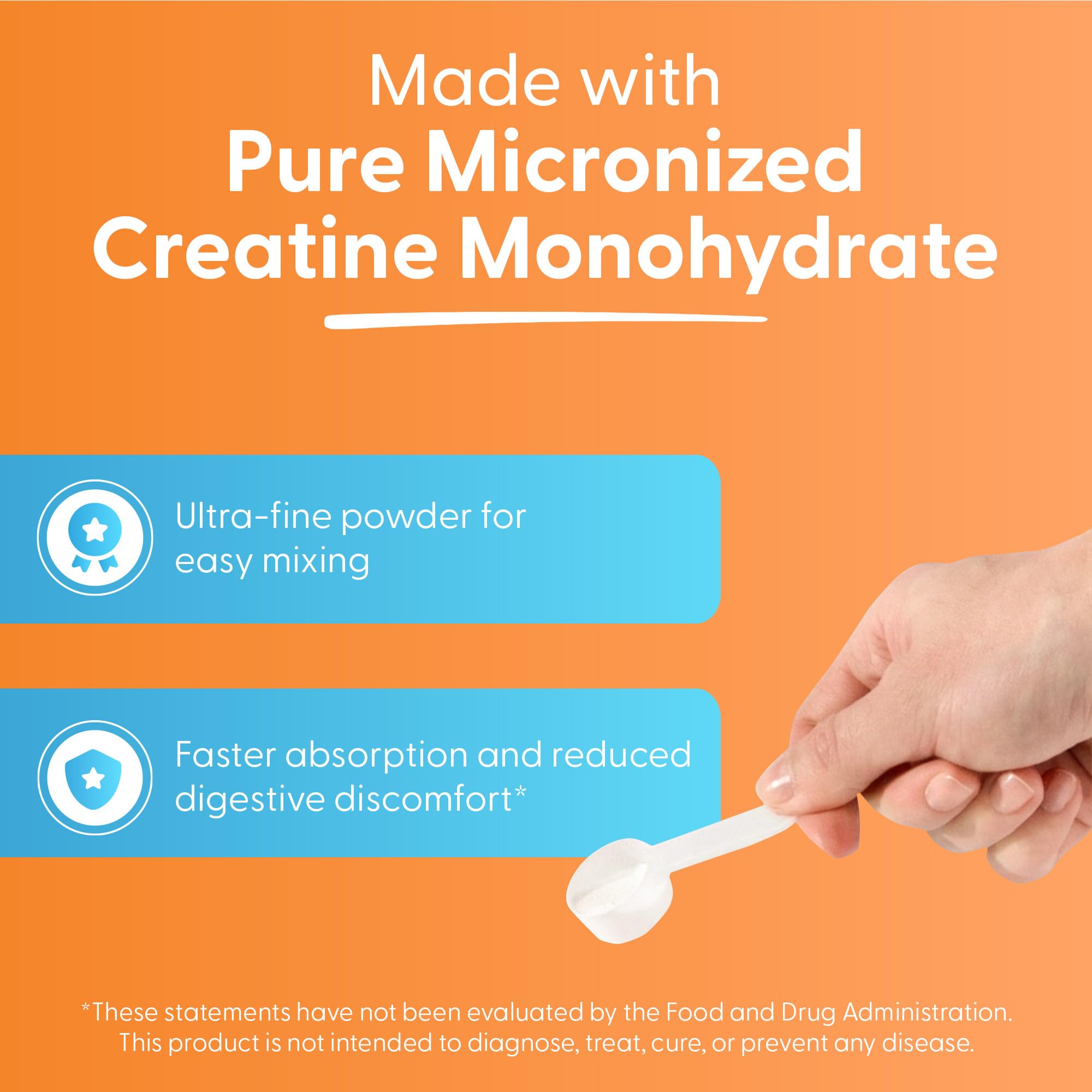 Doctor's BEST Creatine Monohydrate Powder for Women & Men - Pure Micronized Creatine, Pre Workout Powder Supplement, Muscle & Cognitive Support, 5g (5000mg) Per Serving, Vegan, Unflavored - 17.85 oz