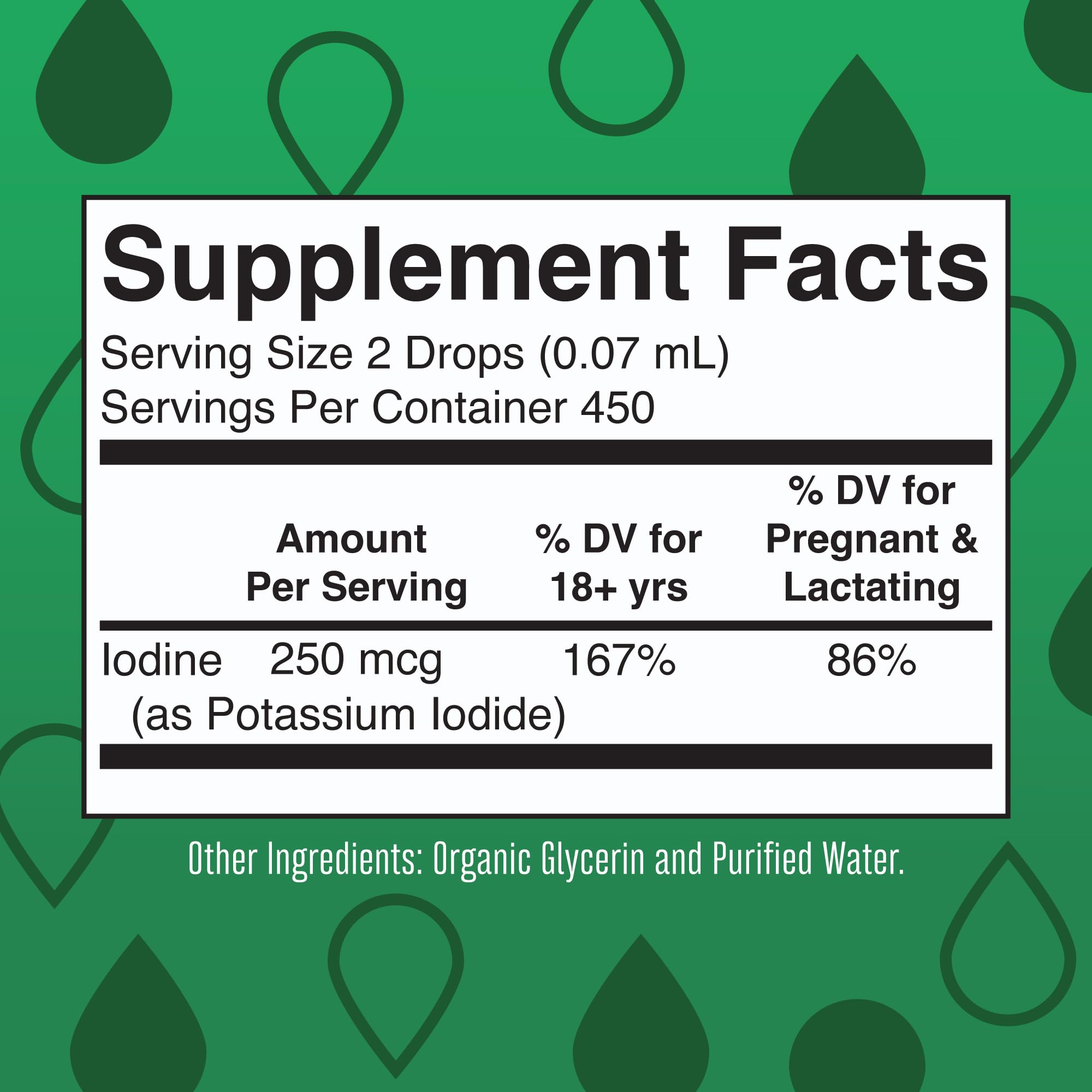 MaryRuth’s USDA Organic Iodine Liquid Drops for Adults, Unflavored, 1 oz