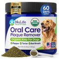 Dog Teeth Cleaning Powder, Dog Plaque and Tartar Remover, Bad Breath Treatment for Dogs with USDA Organic Sea Kelp Powder, Dog Dental Care Made Easy, for All Ages, 6oz