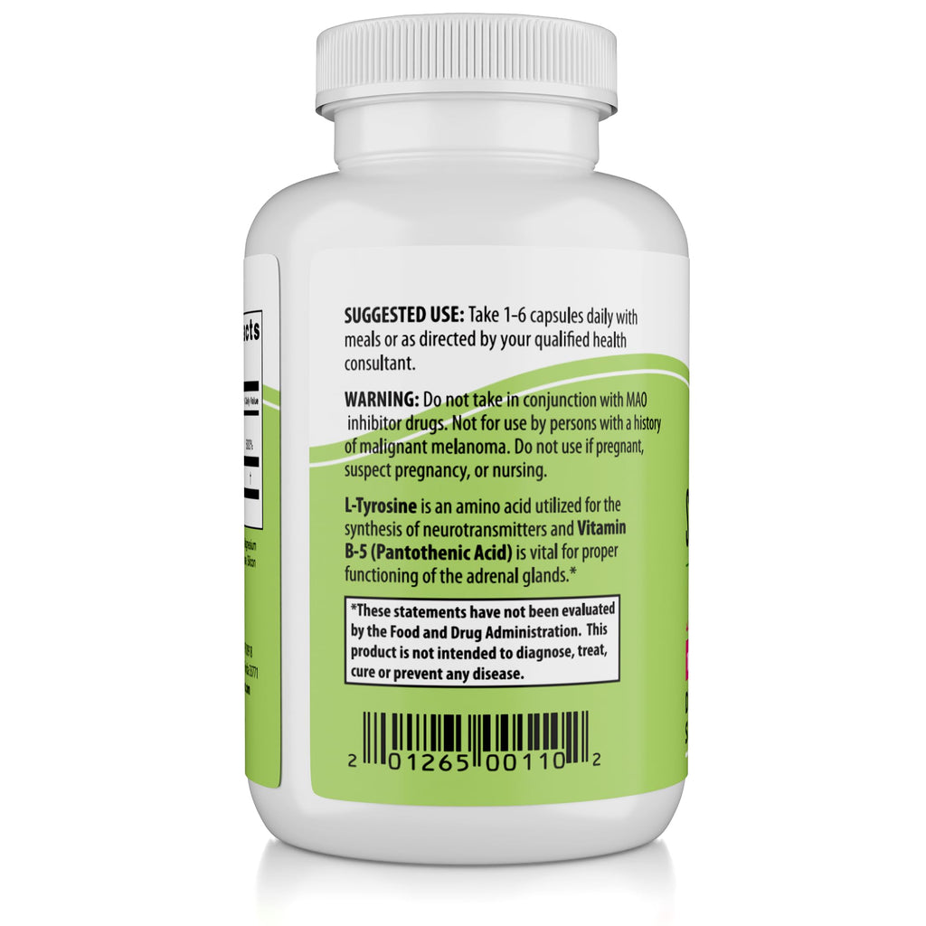 NaturalSlim Stress Defender | Cortisol Reducer & Stress Relief | Cravings, Sleep & Metabolism Support | Vitamin B5 & L-Tyrosine | 180 Vegetable Capsules