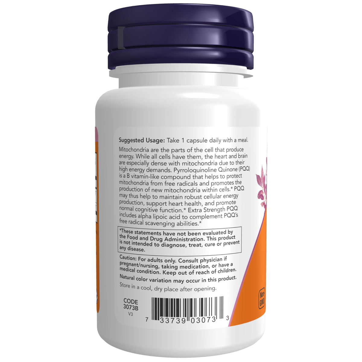 NOW Supplements, PQQ 40 mg with 200 mg Alpha Lipoic Acid, 50 Veg Caps