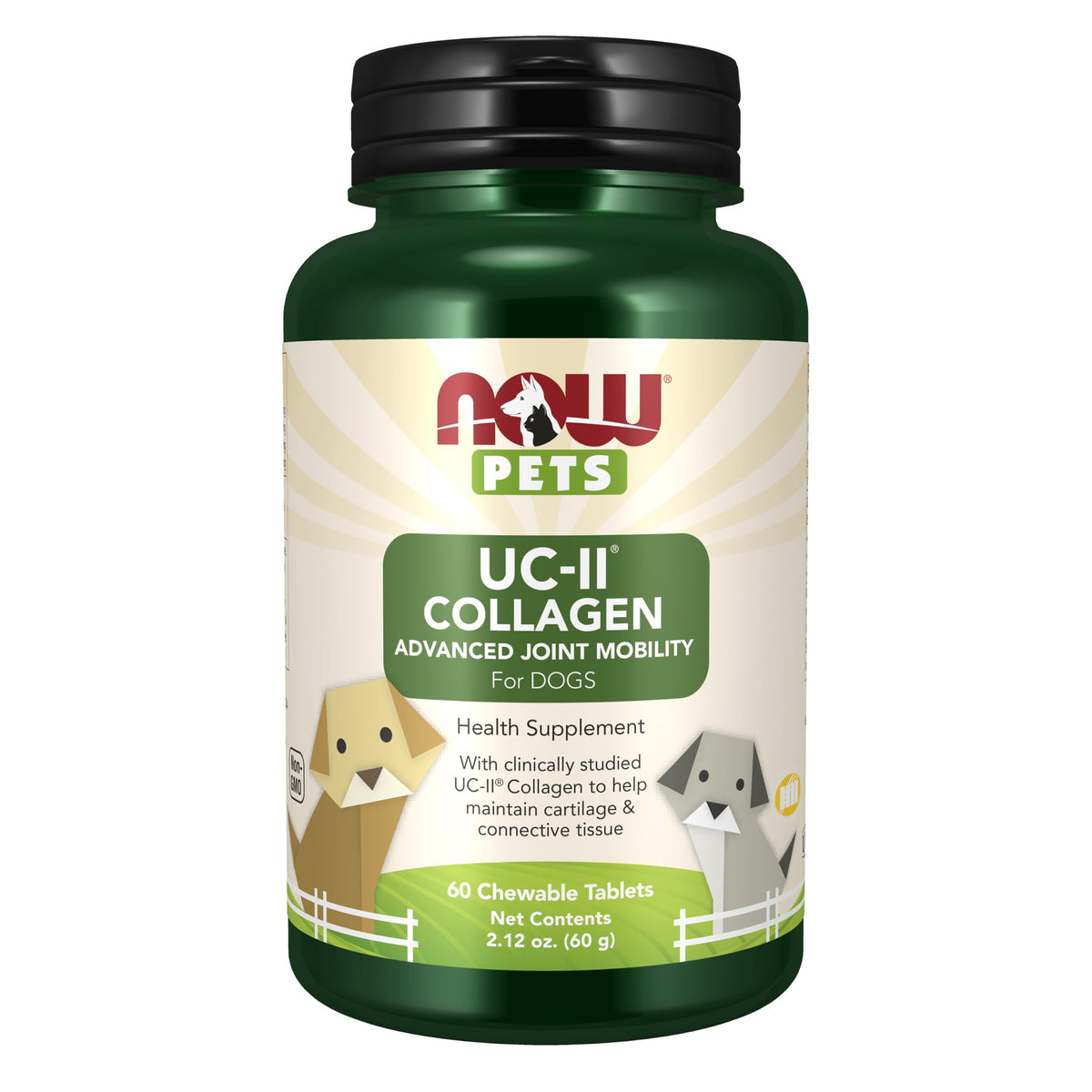 Now® Pets, UC-II® Advanced Joint Mobility Dogs, 60 Chewable Tablets