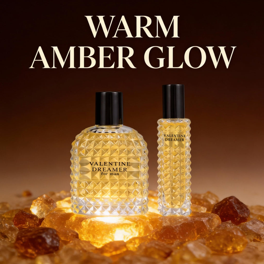 A CENTER Valentine Dreamer Men's Cologne Gift Set 2pcs/100ml&30ml Eau de Parfum Vanilla Citrus&Spicy Woody Fragrance Cologne Gift Combo for Himpcs