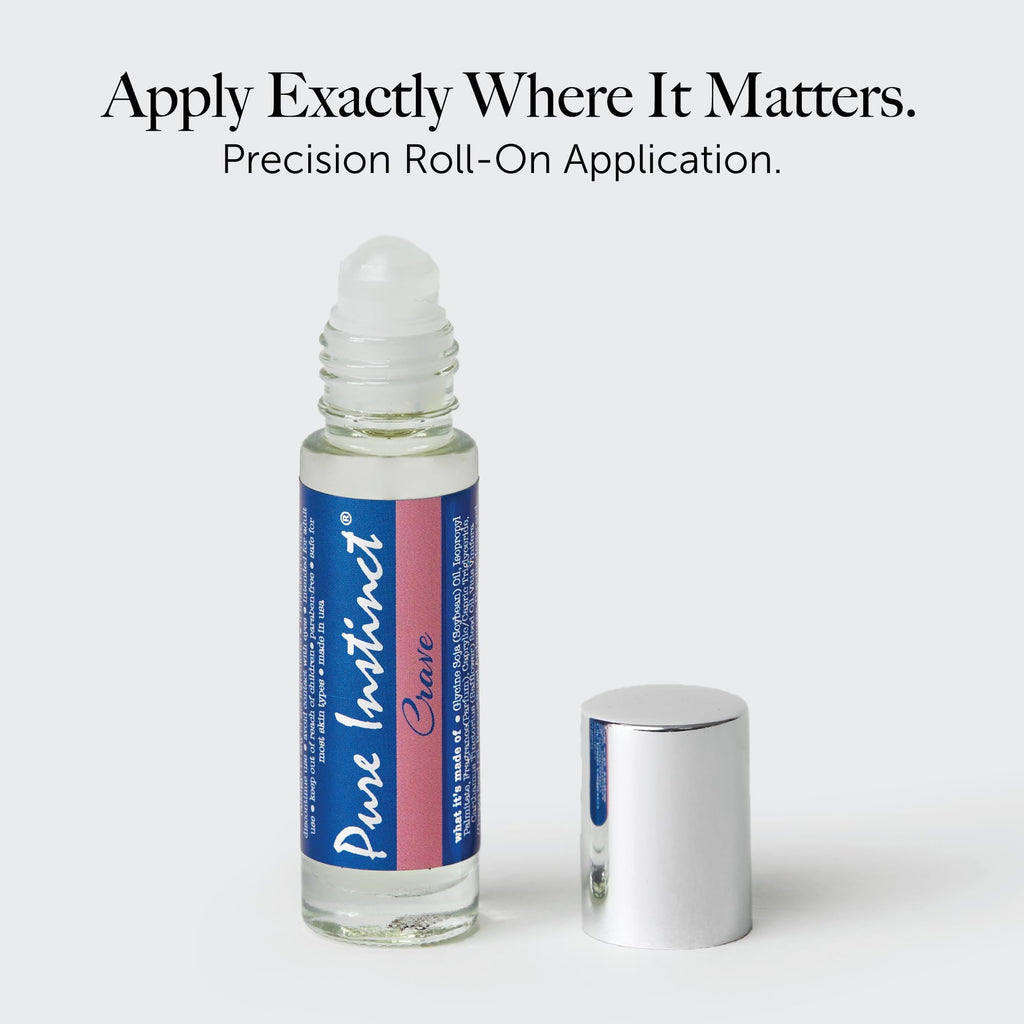 Pure Instinct Roll-On - The Original Pheromone Infused Essential Oil Perfume Cologne - TSA Ready (Crave - Women)