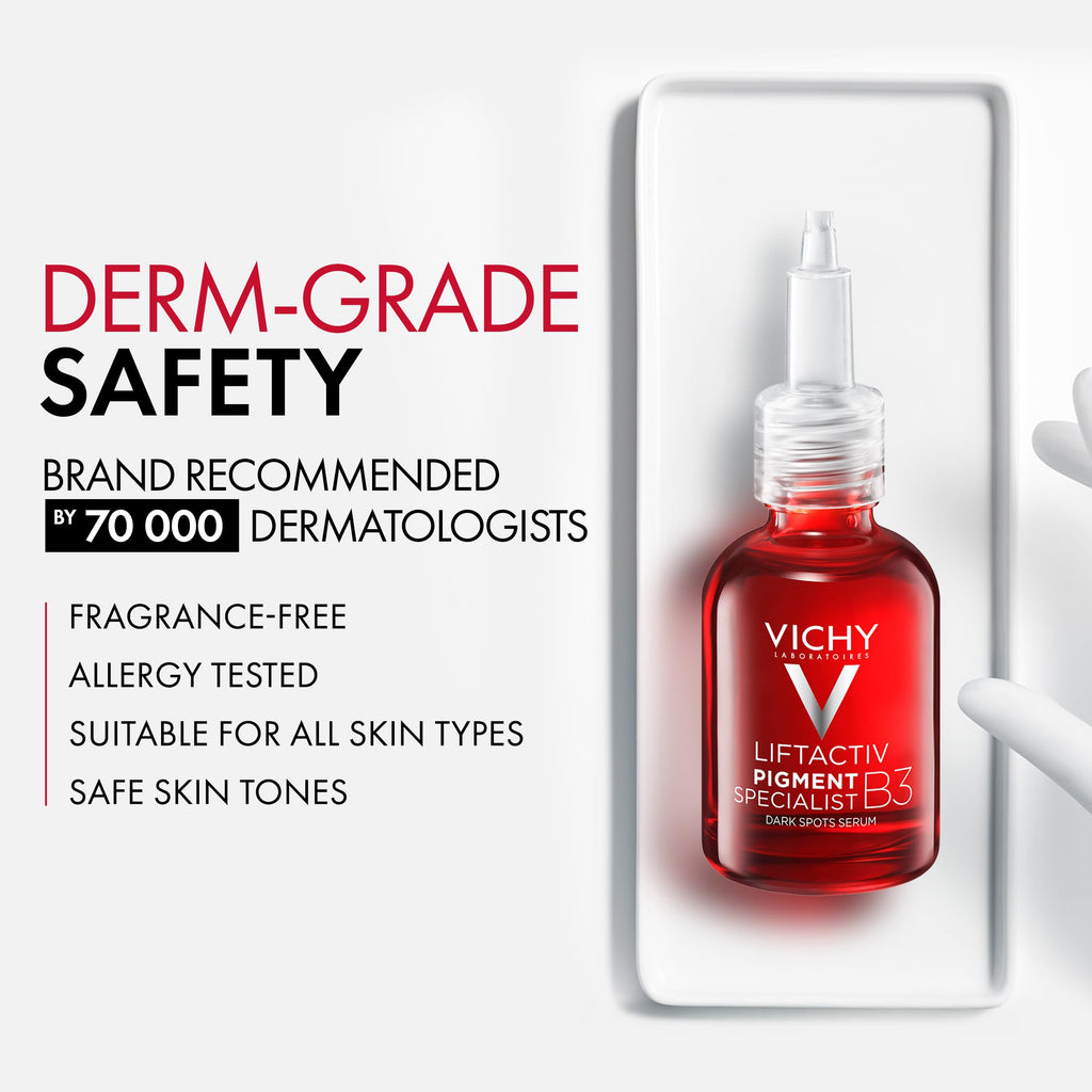 Vichy LiftActiv B3 Dark Spot Face Serum with 8% Niacinamide & Melasyl™, 1oz