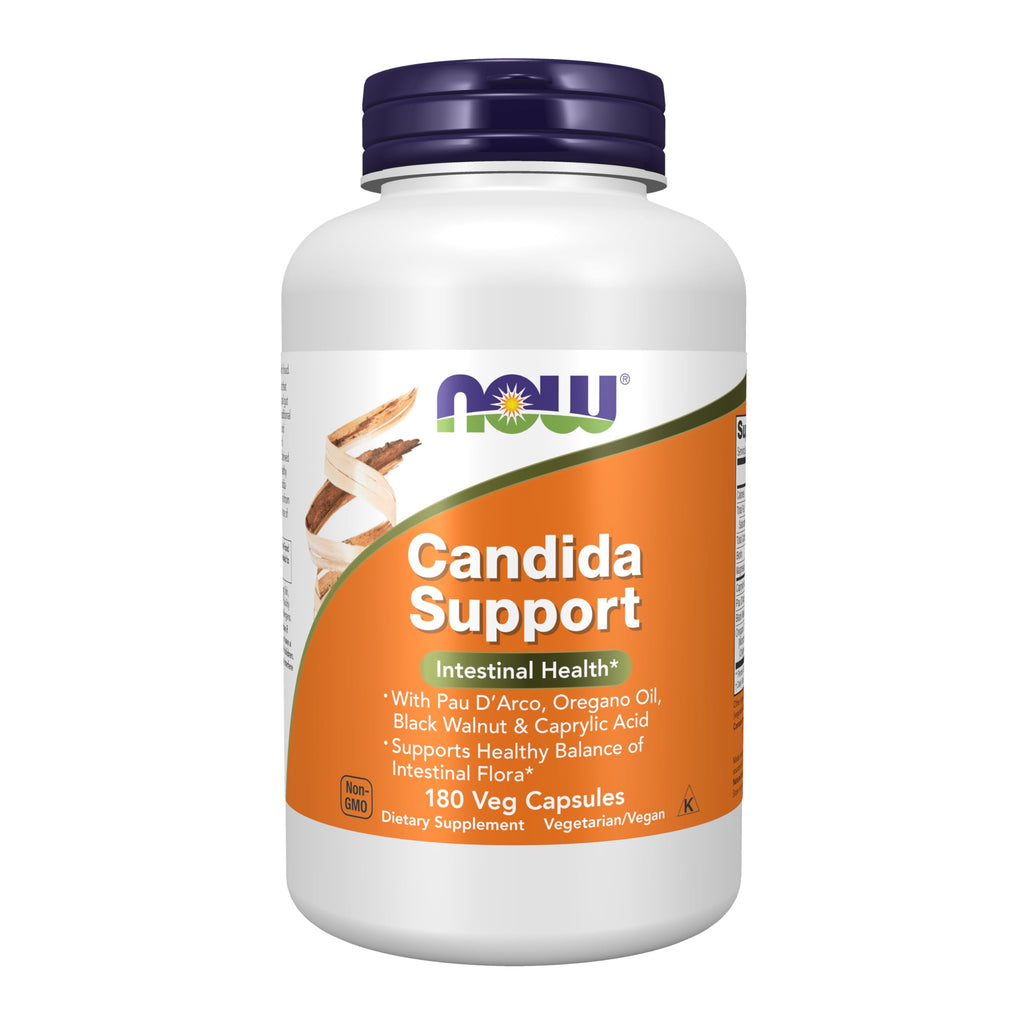 NOW Foods Supplements, Oregano Oil, Black Walnut & Caprylic Acid, 180 Veg Capsules