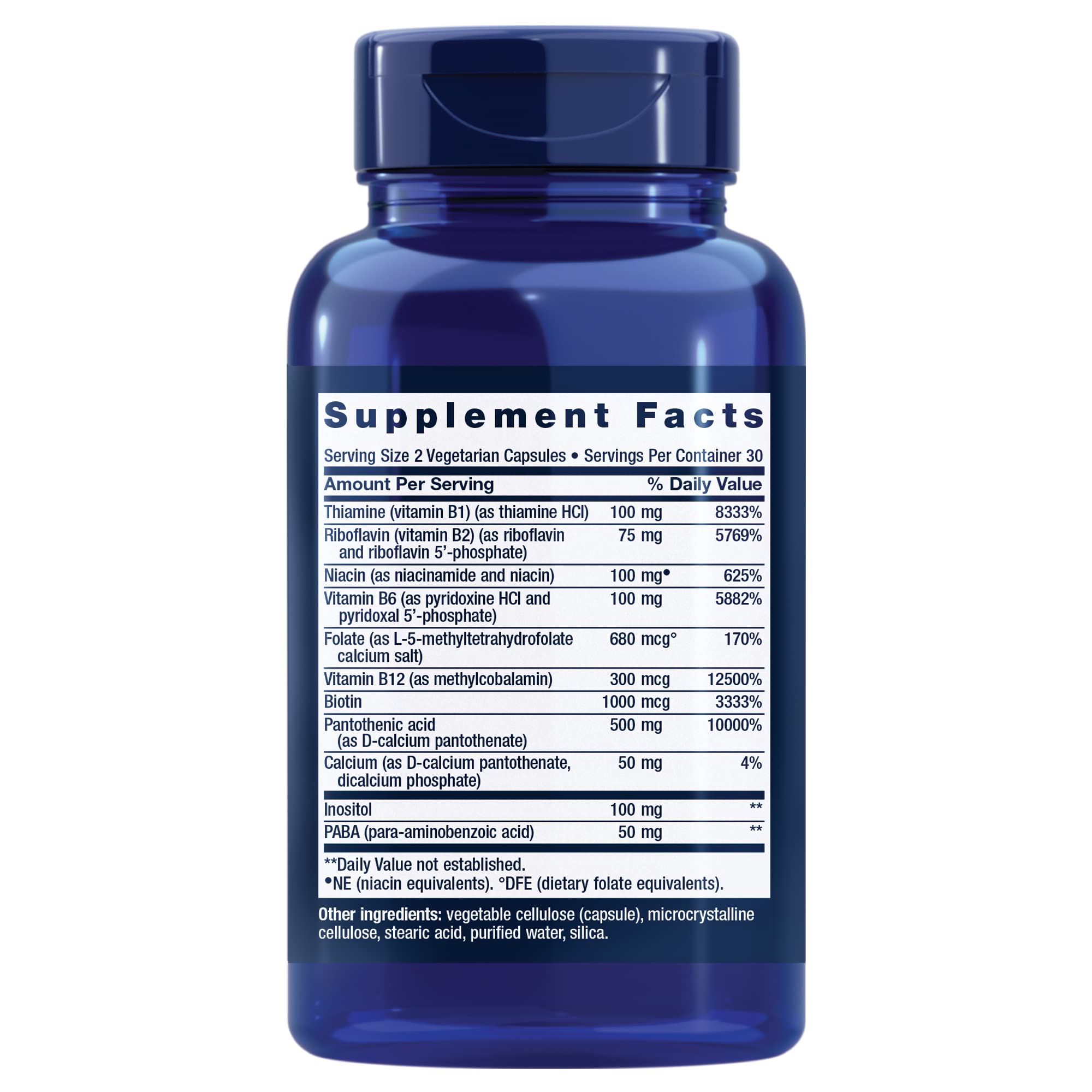 Life Extension BioActive Complete B-Complex, Heart, Brain and Nerve Support, Healthy Energy, Metabolism, Complete B Complex, 60 Vegetarian Capsules, (Pack of 2)