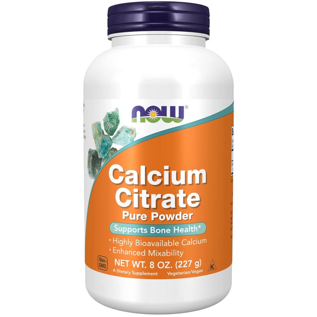 NOW Foods Supplements, Calcium Citrate Powder, Highly Bioavailable Calcium, 8-Ounce