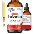 Wild & Organic Berberine Drops HCL 500mg - Antioxidant Support - 4 fl oz