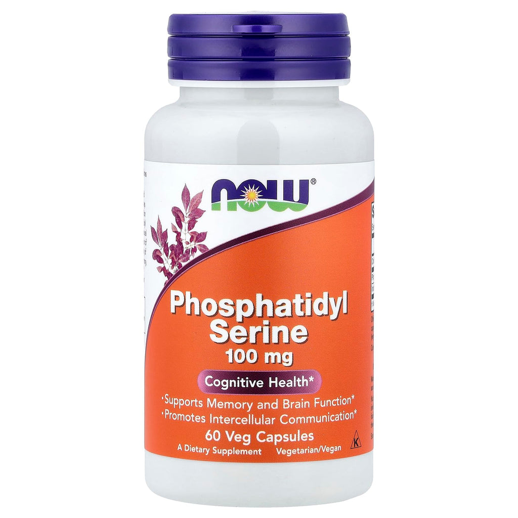 Now Foods Phosphatidyl Serine, 100 mg, 60 Veg Capsules