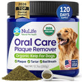 NuLife Natural Pet Health Dog Teeth Cleaning Powder, Dog Plaque and Tartar Remover, Bad Breath Treatment for Dogs with USDA Organic Sea Kelp Powder, Dog Dental Care Made Easy, for All Ages, 12 oz