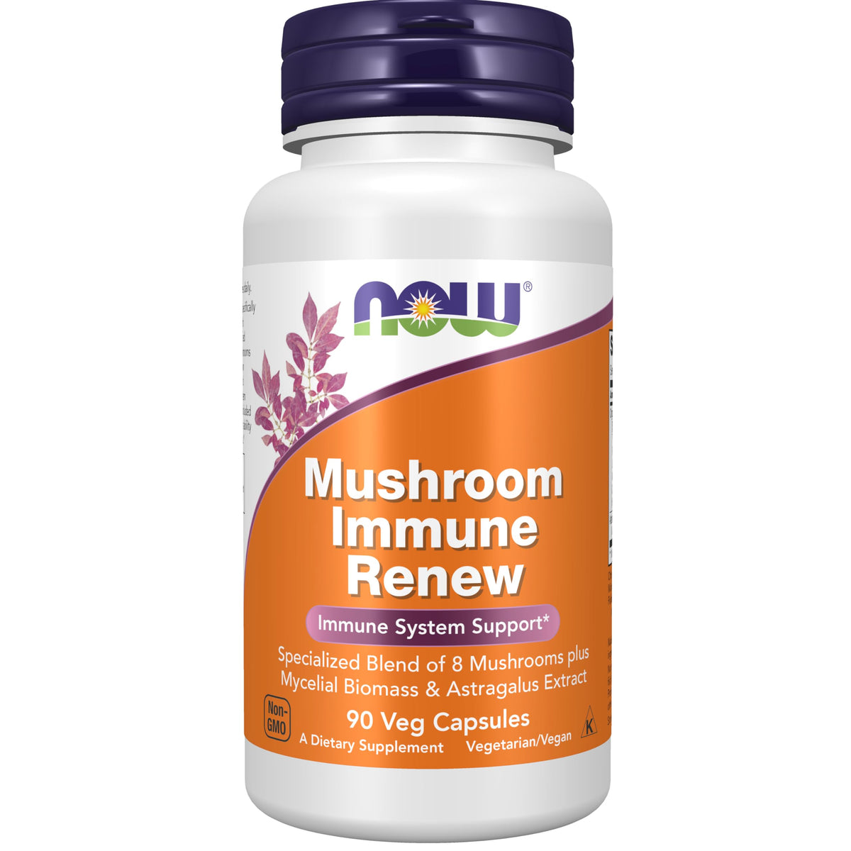 NOW Supplements, Astragalus Extract & Mushroom Blend, 90 Veg Caps