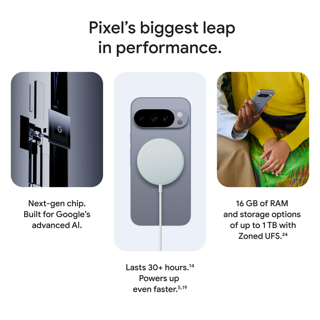 Google Pixel 10 Pro - Unlocked Smartphone with Gemini - Obsidian - 128 GB